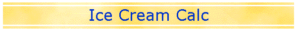 Ice Cream Calc